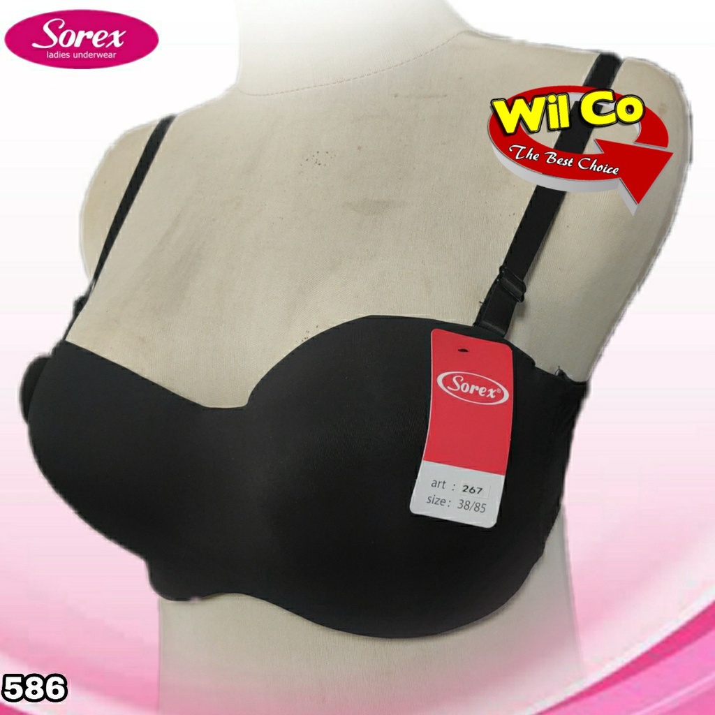 K586 -  BRA/BH WANITA SOREX SEAMLESS TALI BISA DILEPAS BUSA TIPIS SIZE 34 - 40 CUP SEDANG