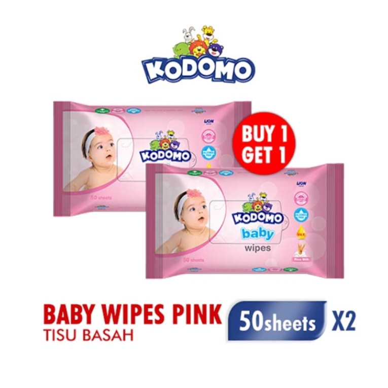 Kodomo Baby Wipes 50s