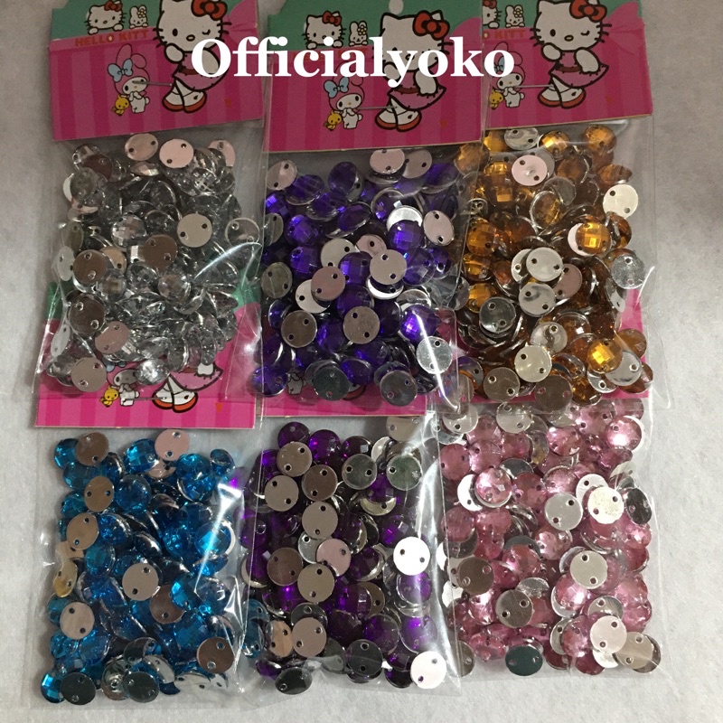 Manik Resin Permata Bulat 8mm (10gram)
