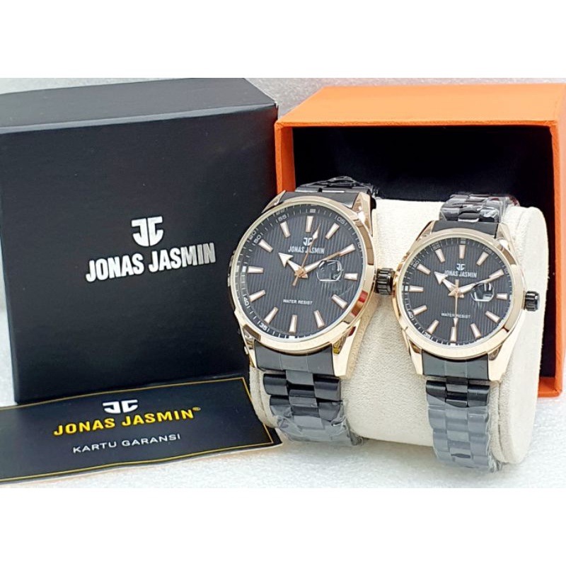 Jam Tangan Cauple Jonas Jasmine 3109 Original Strap Rantai Water Resistand/Jonas Jasmine Rantai Caup