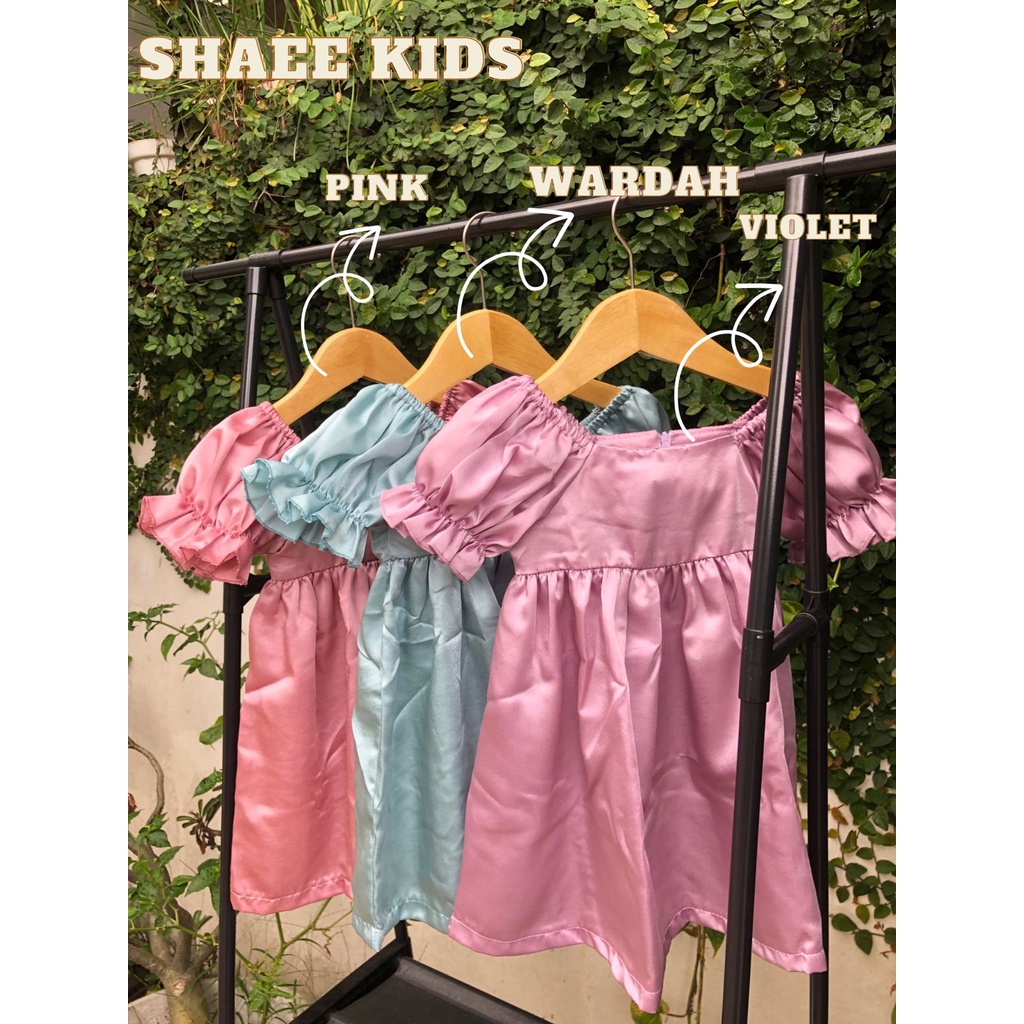 JISSO DRESS ANAK ULANG TAHUN WARNA PASTEL USIA 1-5 THN /shaee kids