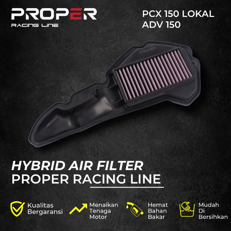 Filter Udara SemiRacing ProperRacingLine Honda PCX 150 Lokal / Adv 150