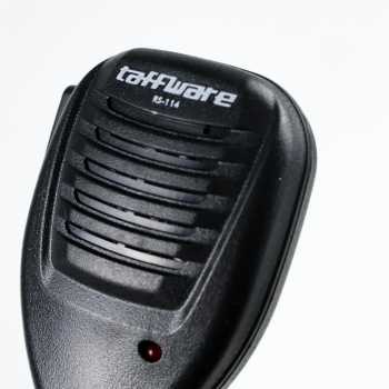 Speaker Microphone Push To Talk PTT for Walkie Talkie - Black