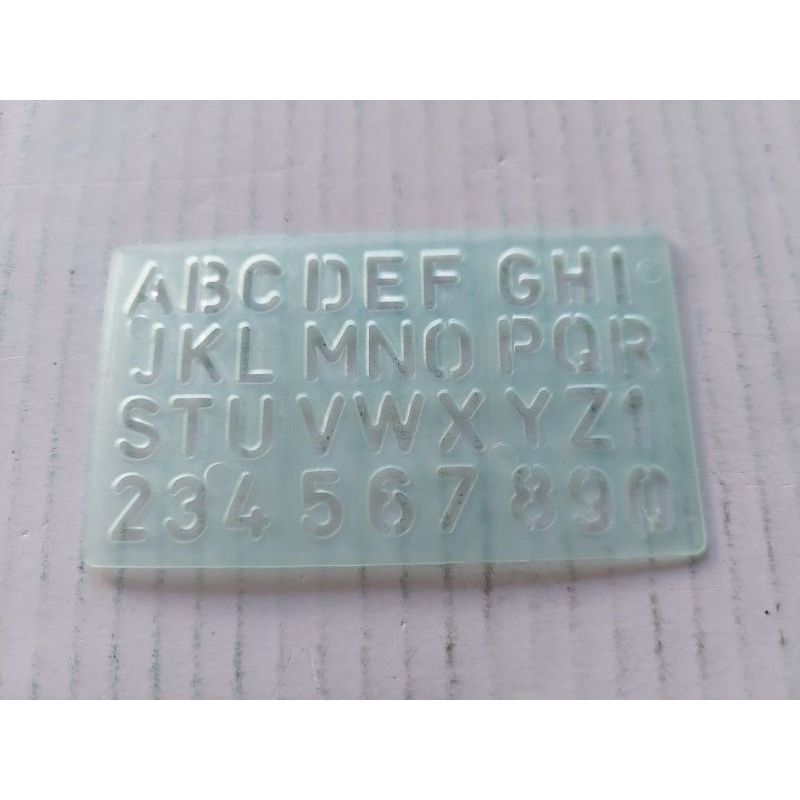 

[PACK ISI 10] PENGGARIS ABJAD ANGKA 9CM X 5.1CM HA-350 / MISTAR ANGKA / MISTAR ABJAD