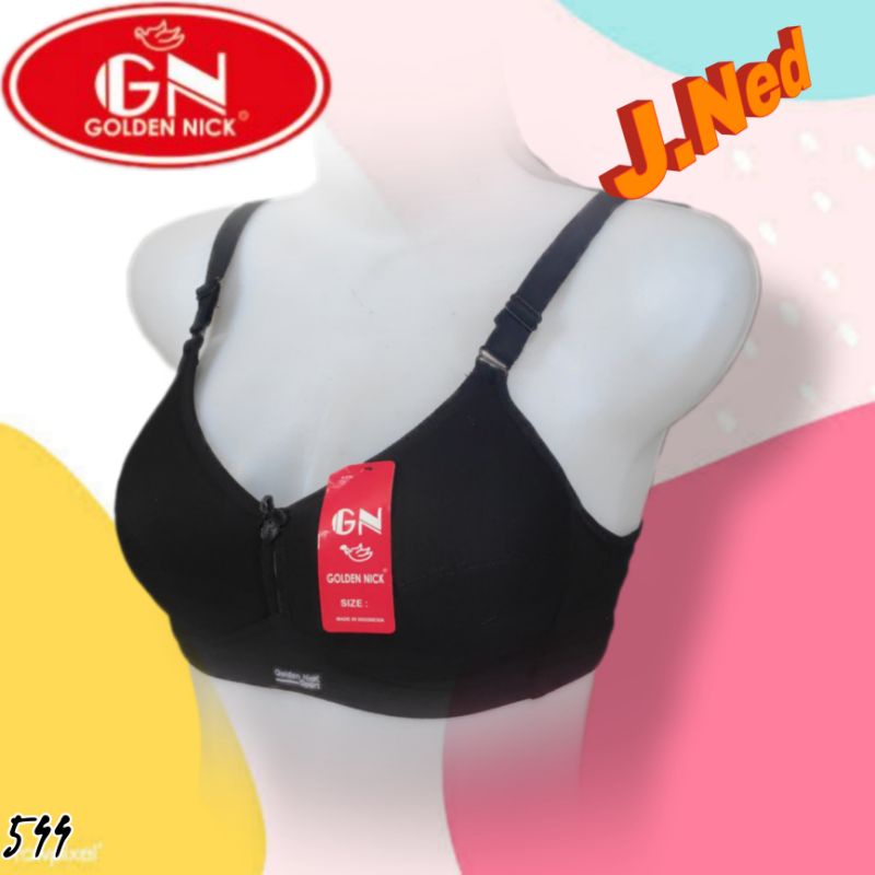 J544 SPORT BRA WANITA GOLDEN NICK BUSA TIPIS DUA PENGAIT SIZE 36 - 38