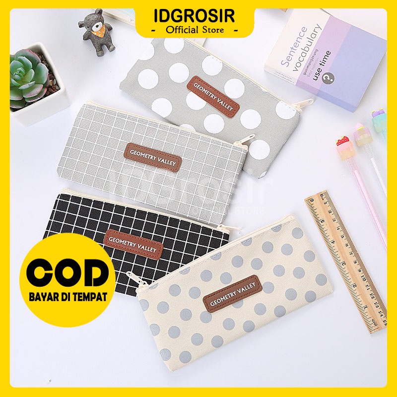 

IDgrosir Pouch Tempat Dompet Pensil Pencil Case Aesthetic IDG-ST0016