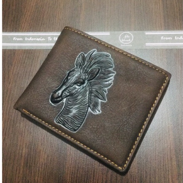 [AHLMN] DOMPET KULIT GAMBAR HEWAN model lipat berkualitas import #dompet #dompetpria #dompetkulit