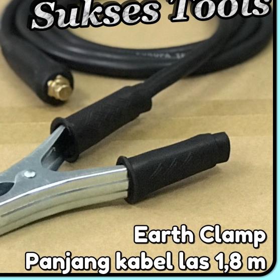 Tang Las / Welding Holder + Tang Massa /Earth Clamp Set + Kabel Las