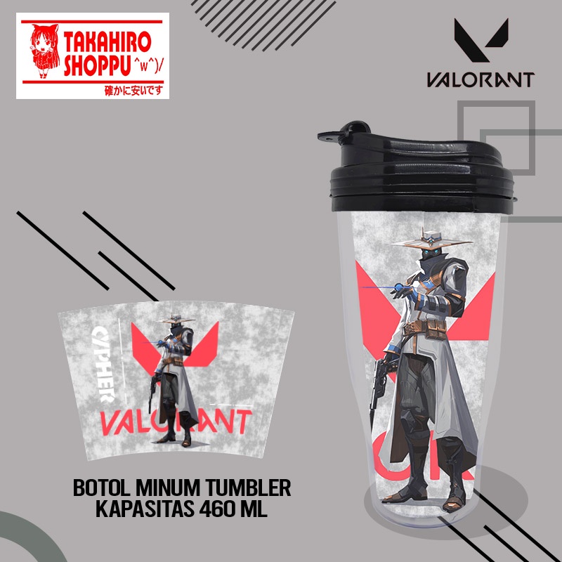BOTOL MINUM TUMBLER VALORANT CYPHER
