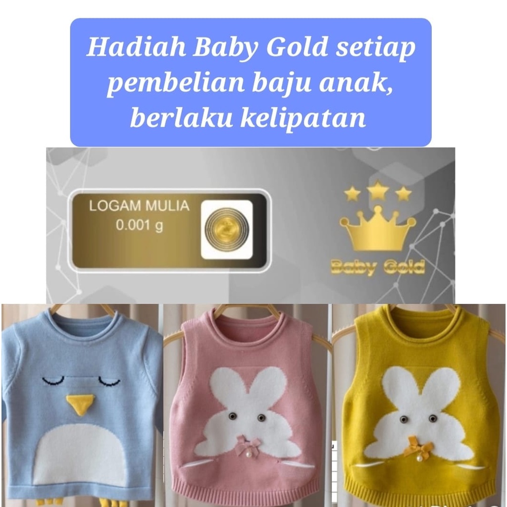 BAJU ANAK PAKAIAN BAYI RAJUT IMPORT HALUS MURAH