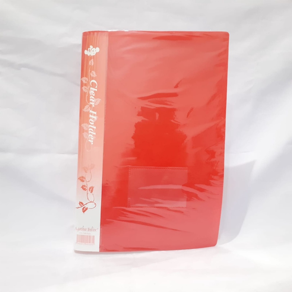 

Clear Holder - Dokumen Keeper Folio Isi 40 Lembar - Merah- Agatha Felix