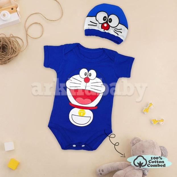 jumper bayi doraemon/ baju bayi doraemon/jumper bayi karakter - 0-6 Kg