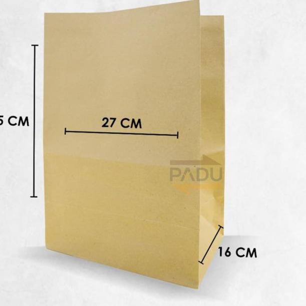 

Grocery Bag 27x16 x38.5 cm - SOS Paper Bag / Kantong Belanja