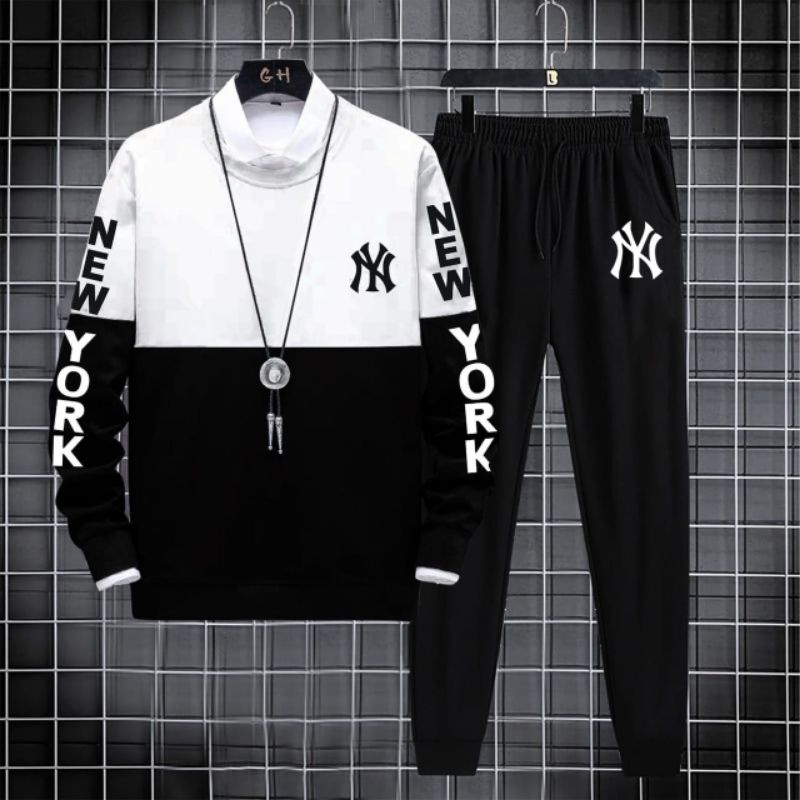 STELAN ( NY ) STELAN DEWASA 1 SET KAOS SWEATSHIRT + CELANA PANJANG JOGGER MODEL TERBARU