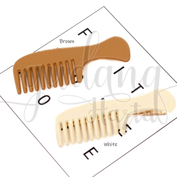 Jepit Rambut EartH Comb Hairclip Motif Bentuk Sisir Lucu Unik GH 213335