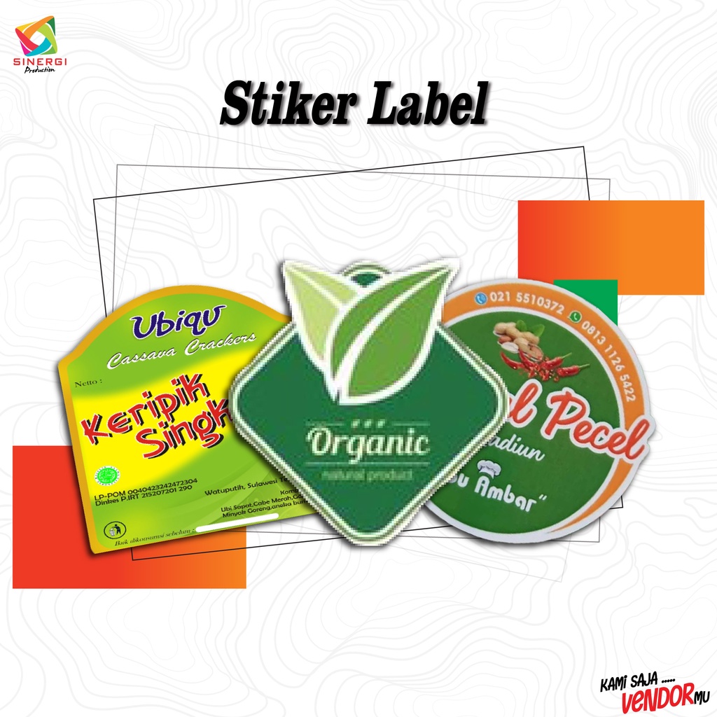 

Stiker Label Produk Custom Desain