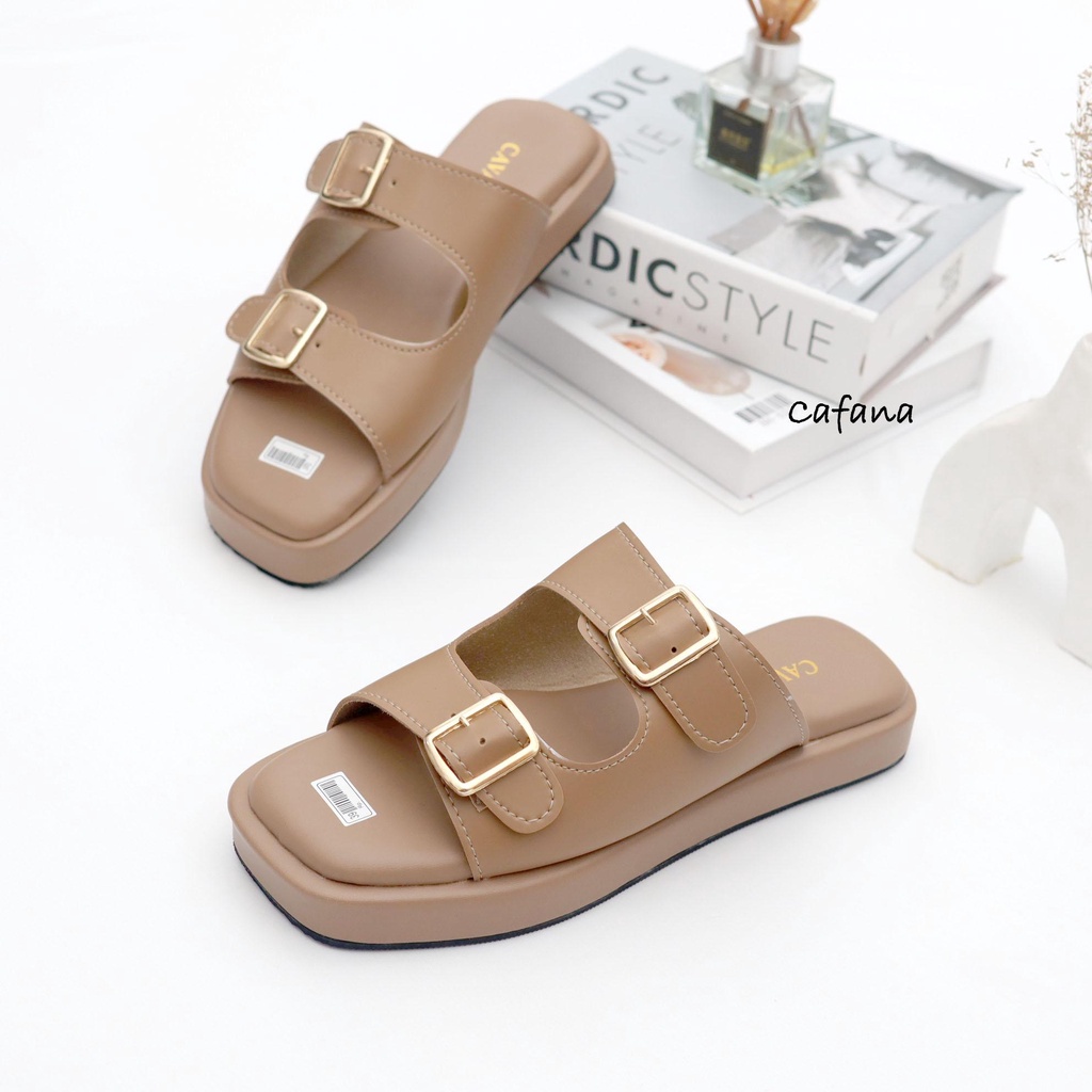 Sandal Wanita Slop Gesper Felisha SDL136