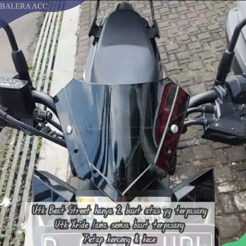 Windshield Visor X Ride Beat Street Terbaru