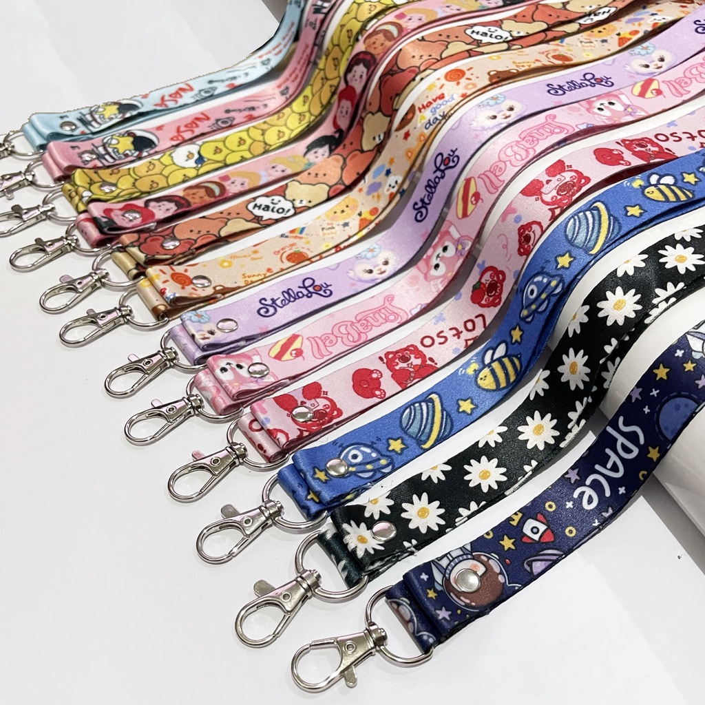 

TALI LANYARD Motif Dengan Metal Buckle gantungan