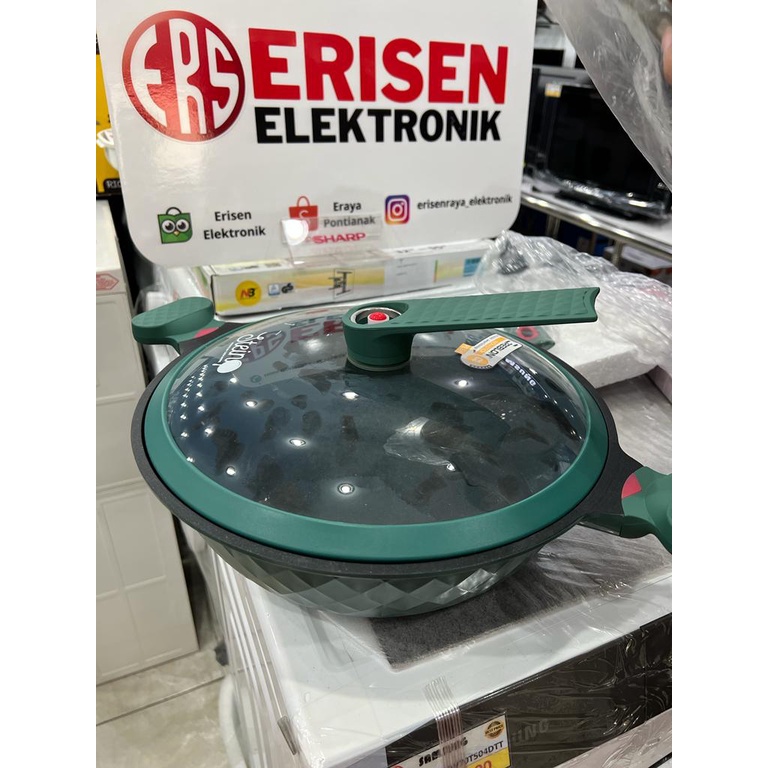 STEIN STEINCOOKWARE WOK PLATINUM 32CM PRESSURE COOKER ANTI BARET