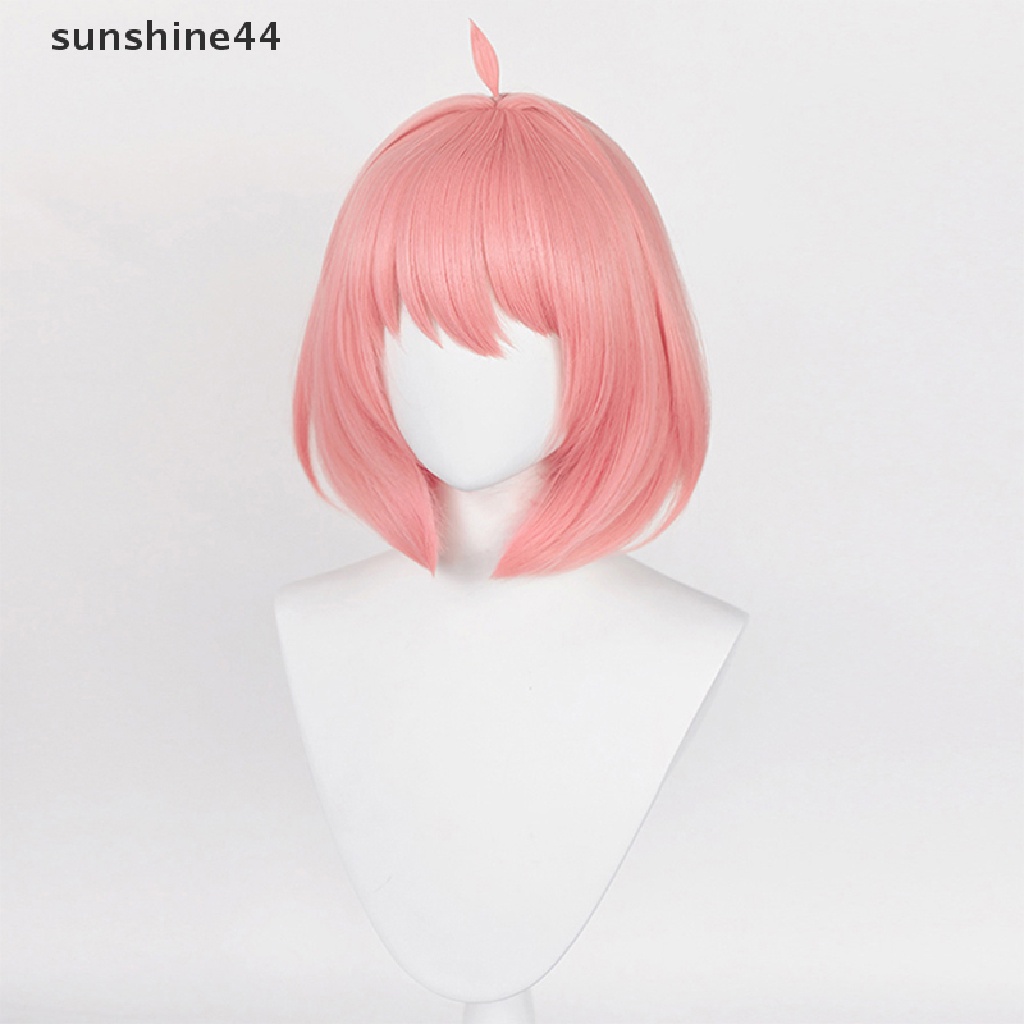 Sunshine Wig / Rambut Palsu Karakter Anime Warna Pink Untuk Cosplay / Pesta Halloween