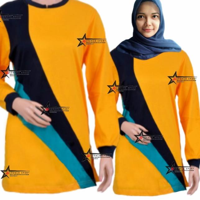 Kaos Olahraga Muslim/Baju Atasan Olahraga Model Muslim - pink, M