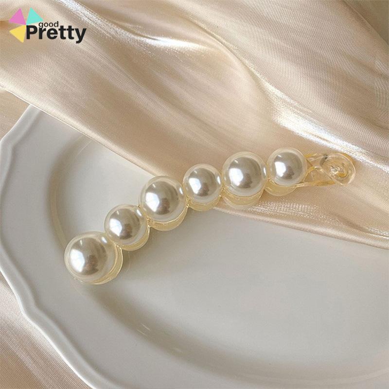 Jepit Rambut Pisang 10.5cm Mutiara Kristal Jepitan Ponytail  Salon Banana Ponytail Hair Claw Clips - PD