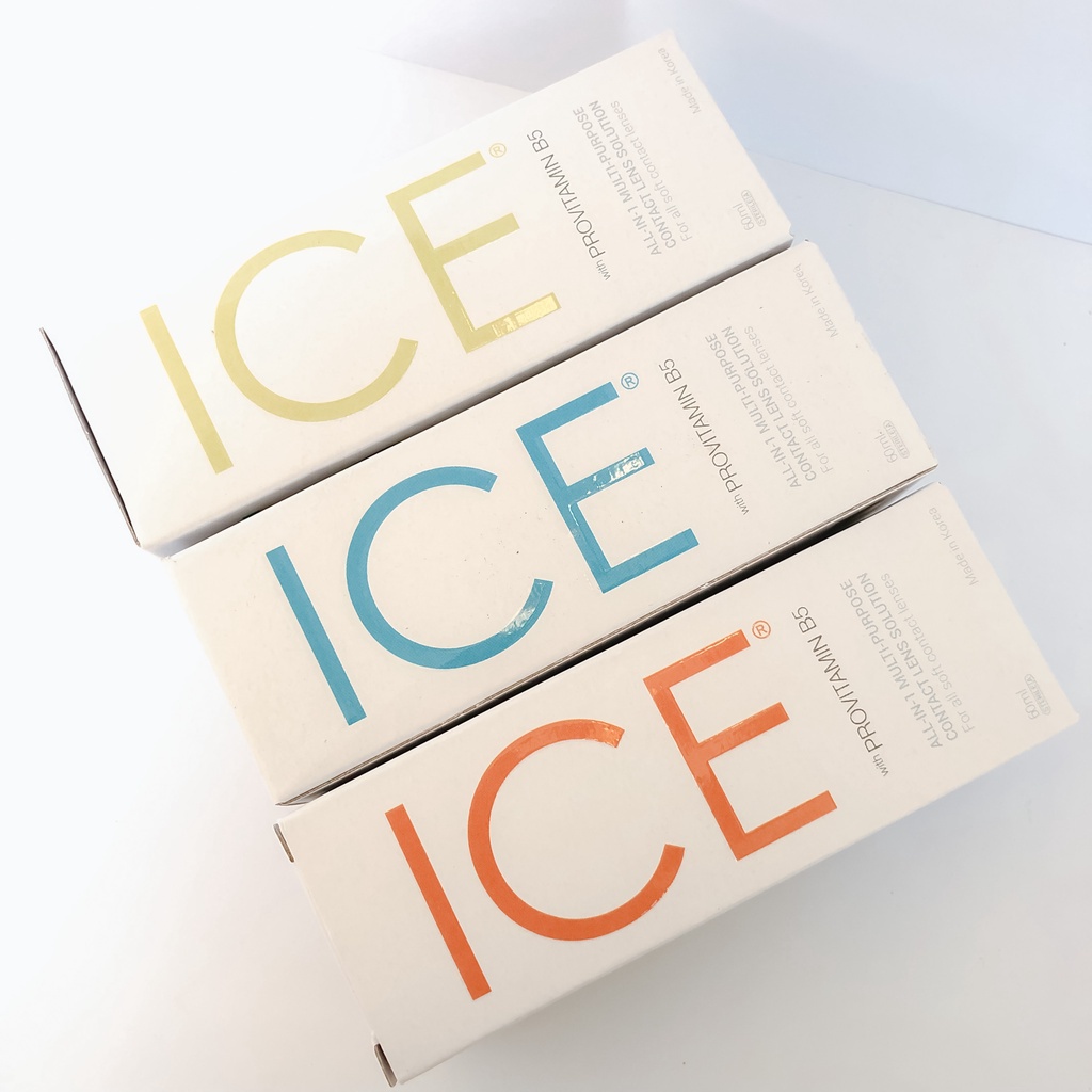 ICE Contact Lens Care Solution 60ml Cairan Softlens ICE 60ml  Air Pencuci Softlens