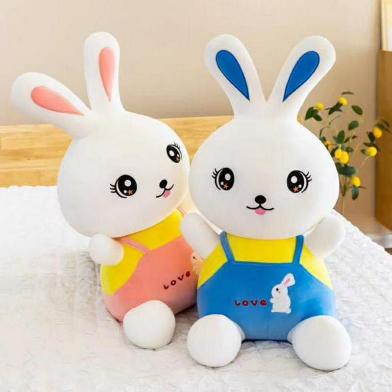 BONEKA KELINCI TELINGA PANJANG LUCU LEMBUT MAINAN ANAK