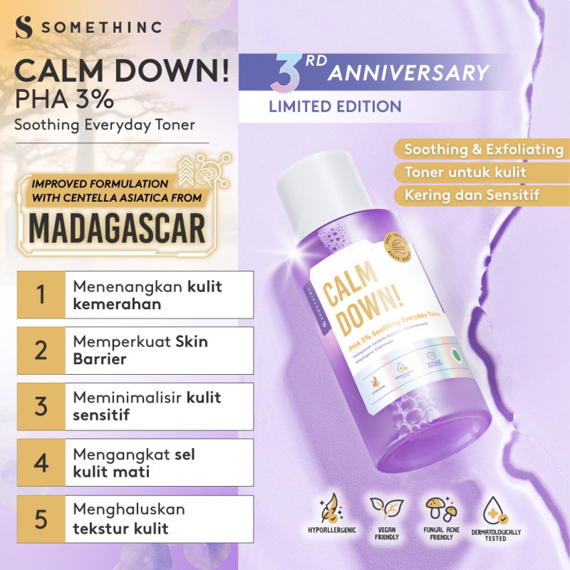 SOMETHINC Calm Down! Series PHA 3% Everyday Toner/Skinpair R-Cover Ampoule