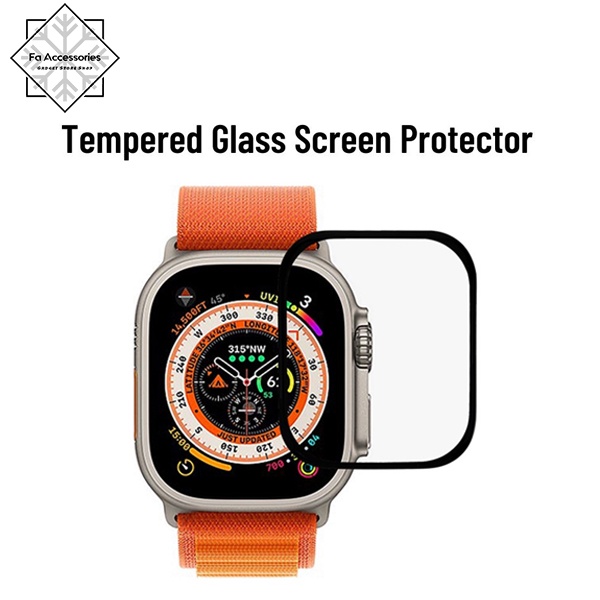 FA Tempered Glass 3D i Watch ULTRA 38mm 40mm 42mm 44mm 49mm iwatch for series se 1 2 3 4 5 6 pelindung layar jam tangan