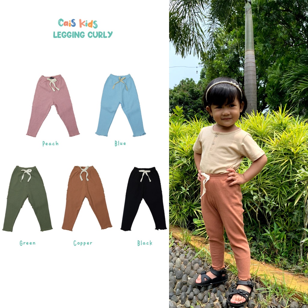 Legging rib cutbray anak bayi perempuan bahan reeb model cutbray bagian bawah girl