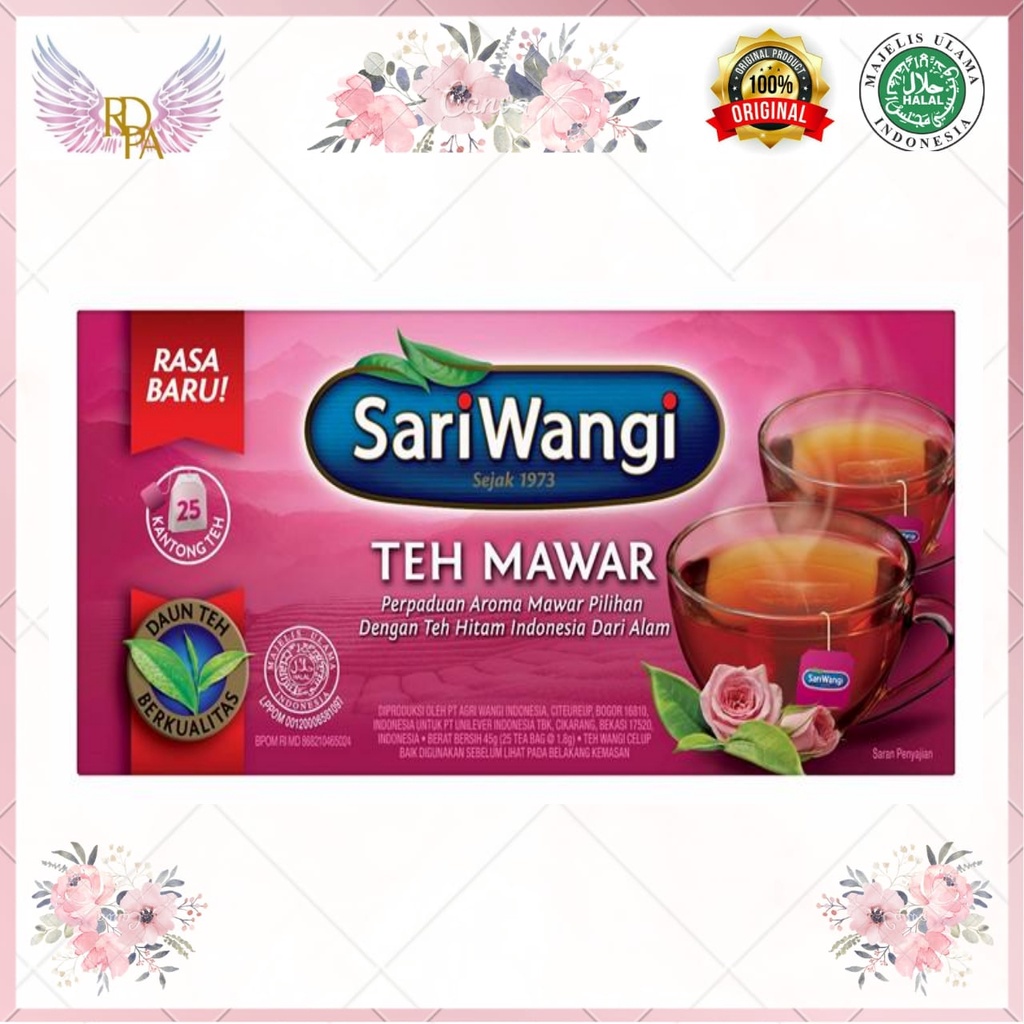 Jual Sariwangi Teh Mawar Celup Isi 25 Sachets Sariwangi Teh Mawar 25s Shopee Indonesia 6576