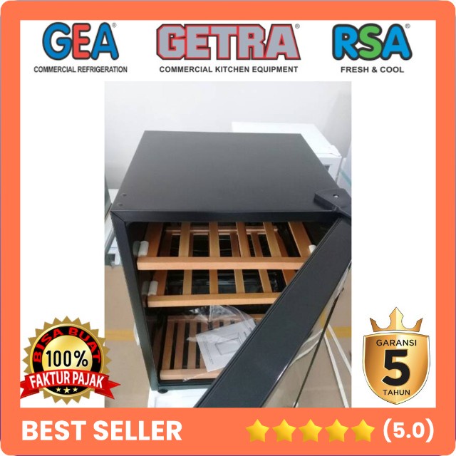 JUAL WINE COOLER GEA XW-85FD KULKAS WINE 3 RAK MINUMAN 85 LITER ORIGINAL TOKO MESIN SEMARANG