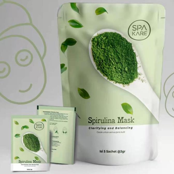 MASKER SPIRULINA TIENS SPACARE|JERAWAT DAN WAJAH KUSAM|NEW PRODUK|ORI t-tiens627surabaya Ayo Order
