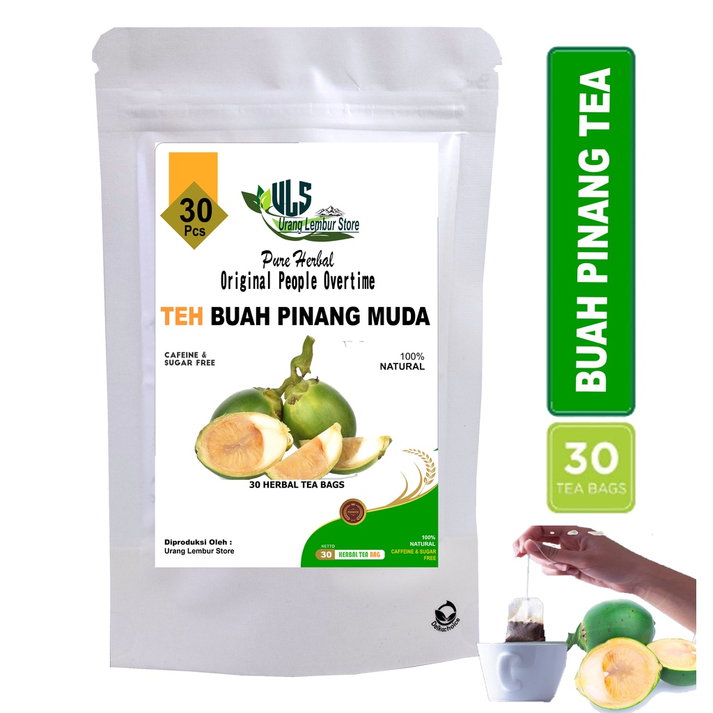 

Teh Celup Buah Pinang Muda Instan Isi 30 Tea Bag Buah Pinang Muda