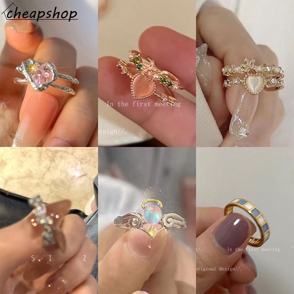 IFYOU Cincin Desain Mata Iblis Warna Silver Gaya Vintage Untuk Wanita