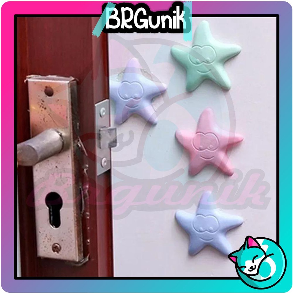 BRGUNIK Stiker Bintang Penahan Penganjal Pintu Stopper Door Anti Suara Import Murah R064