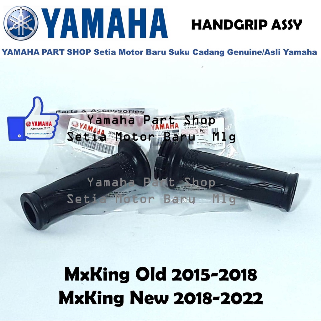 Handgrip Hand Grip Assy Hanfat Kondom Gas Mxking Mx King Asli Yamaha Setia Motor Baru