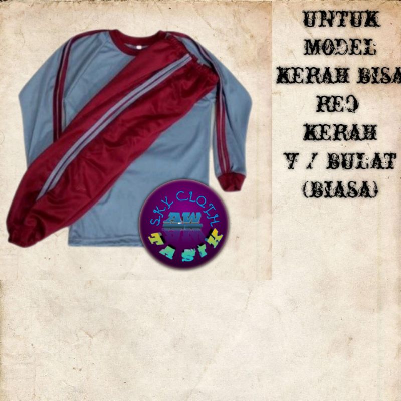 Seragam Olahraga Anak TK/PAUD/RA/KOBER/SD/MI  Setelan Kaos Anak