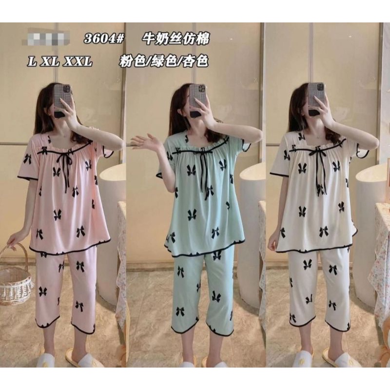 BAJU TIDUR PIYAMA WANITA IMPORT/BAJU TIDUR SETELAN  IMPORT