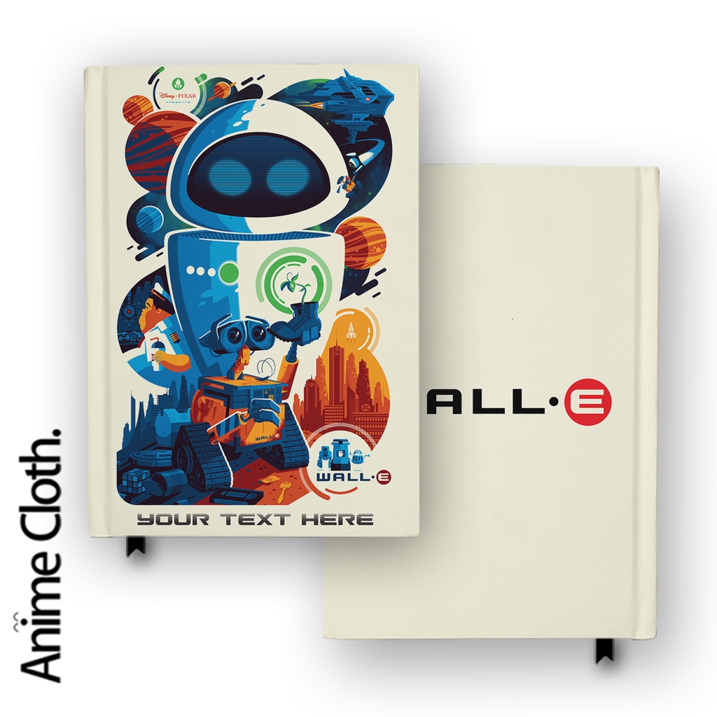 Jual Buku Catatan Notebook Wall E Pixar Disney 1 Diary Custom Nama Hardcover Agenda Jurnal A5 A6