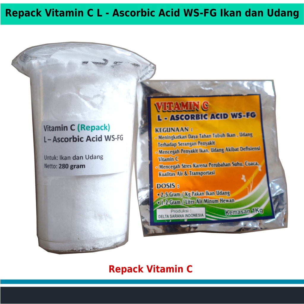 Vitamin C L - ASCORBIC ACID WS-FG Ikan dan Udang
