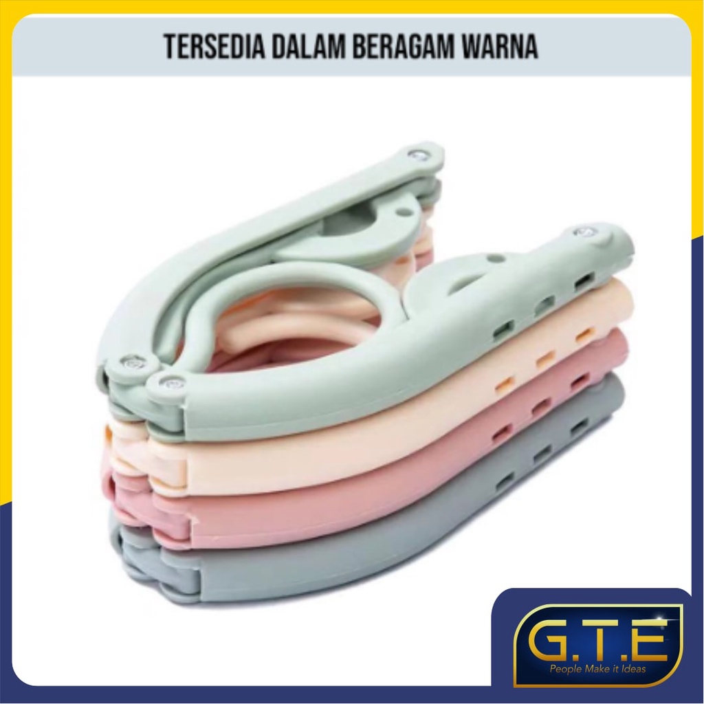 GTE | GANTUNGAN BAJU LIPAT MULTIFUNGSI | HANGER LIPAT | HANGER PORTABLE | HANGER BAJU LIPAT