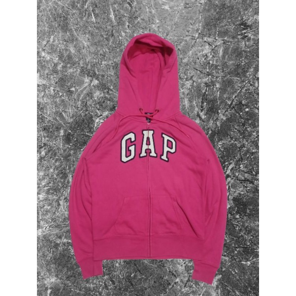 gap Hoodie Zipper second pink