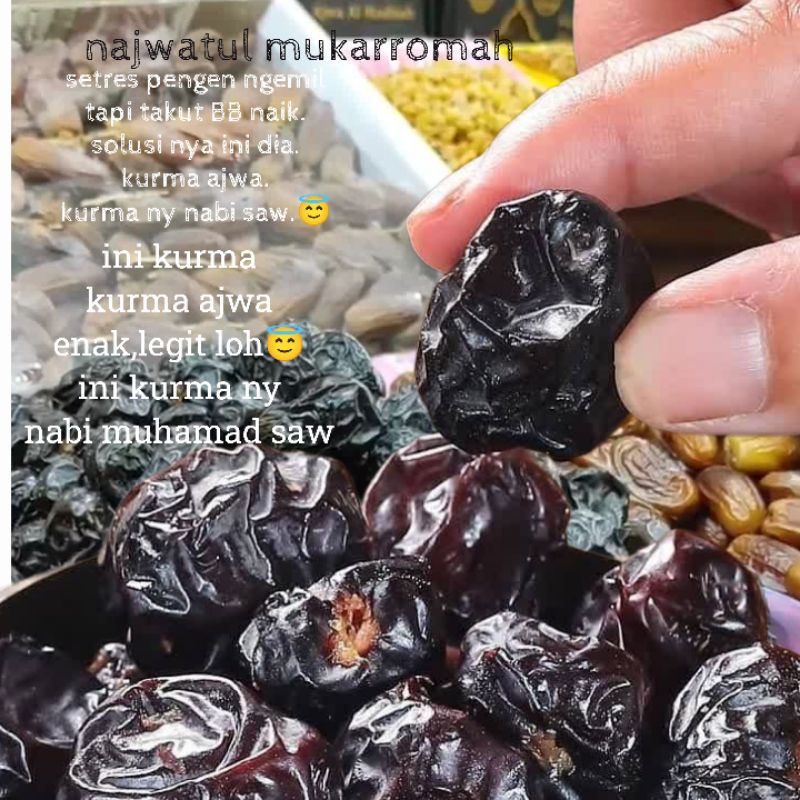 

kurma ajwa kemasan 1kg mekah madinah kurma sultan kurma nabi muhamad saw legit