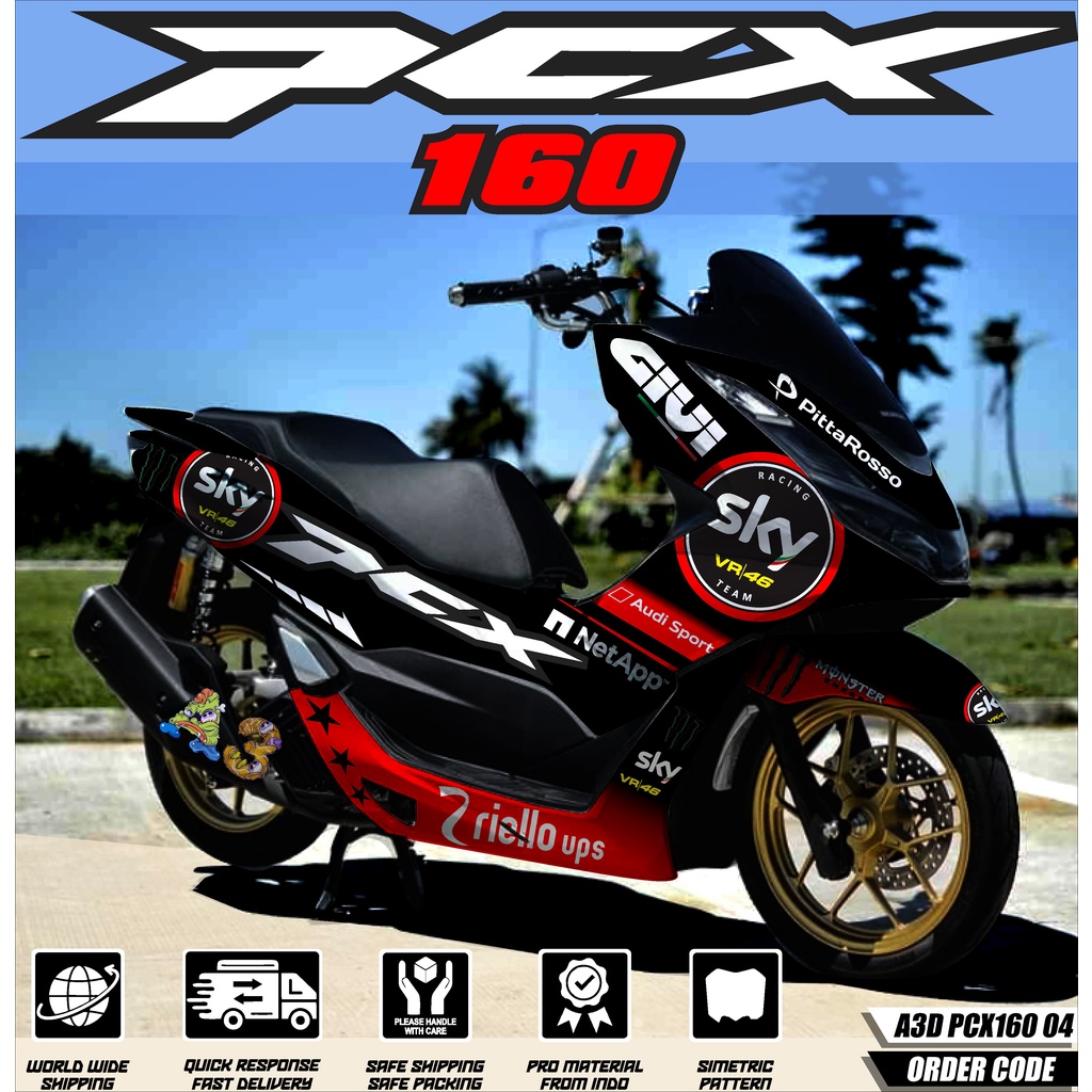 Decal Sticker PCX 160 2021 Fullbody - Dekal PCX 160 New Decal Sticker Honda PCX 160 2021 atriplegrap