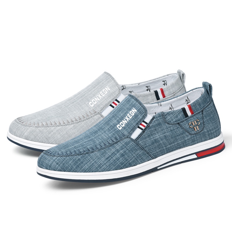 2022     Sepatu Pria LowTop Datar Kanvas Sepatu Korea  Sepatu Kasual Pria fashion Tipis  Sepatu