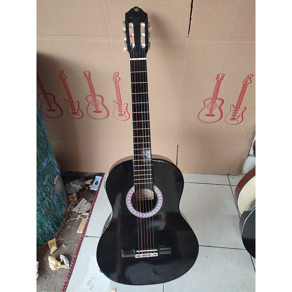 Gitar Classic Nilon Akustik Elektrik Free Packing Kayu