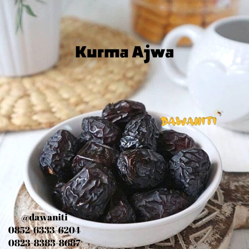 

Kurma Ajwa Premium Organik 500 gram Kurma Nabi Asli